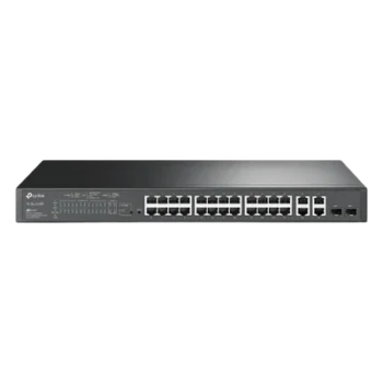 Switch PoE+ Administrable / 24 Puertos 10/100 Mbps / 4 Puertos Gigabit / 2 SFP Combo / 250W / SDN / 12.8 Gbps