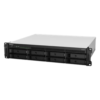 Servidor NAS Rack / 8 Bahías Expandible a 12 / CPU AMD Ryzen V1500B / 4 GB DDR4 ECC Hasta 32 GB / 10/25GbE SFP28 / Lectura 2,315 MB/s / Escritura 1,147 MB/s