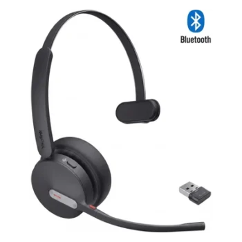 Diadema Bluetooth / Cancelación de Ruido con 3 Micrófonos / Bluetooth 5.3 / Alcance 50 m (164 ft) / Batería 35 Horas / UC Multiplataforma