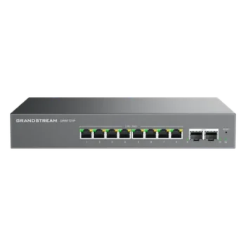 Switch L2 Lite Administrable de 10 Puertos / 8 Puertos Ethernet 2.5 Gbps / 2 Puertos SFP+ 10 Gbps / PoE+ 802.3af/at / VLAN 802.1Q / QoS / IGMP Snooping / Montaje Escritorio, Pared o Rack 19" (0.48 m)