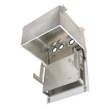 Gabinete de Techo Plenum / 2 UR Equipo Activo / 6 UR Parcheo / Acero / Blanco