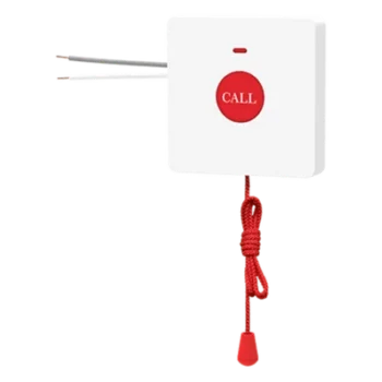 Botón de Emergencia para Baño / Cordon Extensible 2 m (6.6 ft) / IP44 / 50,000 Activaciones / Compatible Y501 Series