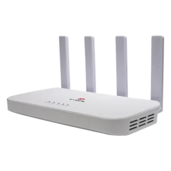 ONU XGSPON / Wi-Fi 6 / 1 Puerto RJ45 2.5 Gbps / 3 Puertos RJ45 1 Gbps / 1 FXS / 1 Puerto USB / 4 Antenas 5 dBi / 0.8 x 0.43 x 0.12 pies