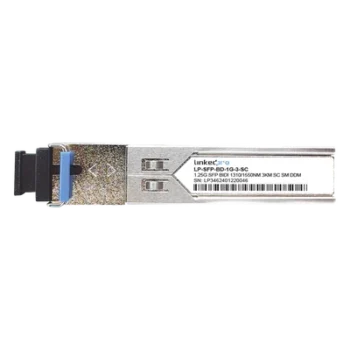 Transceptor SFP Bidireccional / 1.25 Gbps / Monomodo / Alcance 3 km (9842.5 ft) / Conector SC/UPC Simplex / DDM / Hot-Pluggable / 2 Piezas