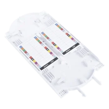 Charola de Empalme para Fibra Óptica / 24 Empalmes por Fusión / Capacidad 144 Núcleos / IP68 / -40°C a +65°C / Φ220x480 mm