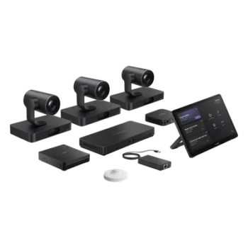 Sistema de Videoconferencia / Intel Ultra5 125H con NPU / Triple Cámara 20x Zoom Óptico / 9 Cámaras Multicámara / Compartición 4K/60fps / Panel Táctil 11.6' Full HD