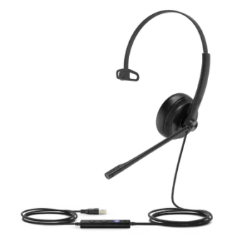 Auricular USB Monoaural / Cancelación de Ruido Pasiva / USB-A Plug-and-Play / Indicador de Ocupado / Active Protection / Compatible Windows y Mac