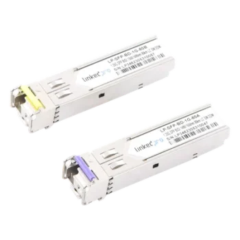 Transceptor Óptico SFP Bidireccional / Monomodo 1490/1550 nm / 1.25 Gbps / Alcance 80 km (262.5 ft) / LC/UPC Simplex / DDM / Hot-Pluggable / 2 Piezas
