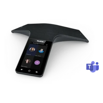 Teléfono de Conferencias IP / 12+1 Micrófonos / Cancelación de Ruido 360° / Alcance 6 m (19.7 ft) / Pantalla Táctil 5' / Wi-Fi Dual Band / Certificación Microsoft Teams