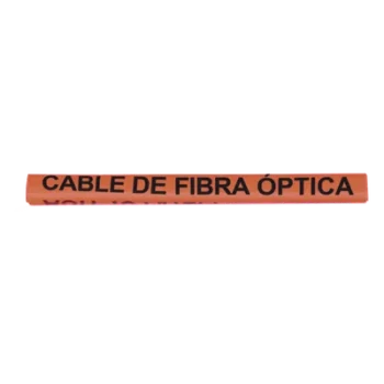 Marcador de Fibra Óptica / Vinilo Exterior UV / 6.4 a 12.5 mm (0.25 a 0.49 Pulgadas) / 10 cm Largo / Naranja
