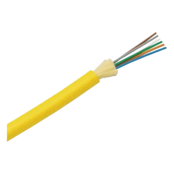 Cable de Fibra Óptica / 12 Hilos / Monomodo OS2 9/125 / Interior OFNR Riser / Tight Buffer 900µm / No Conductiva / Precio Por Metro (3.28 pies)