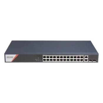Switch PoE+ Industrial Administrable / 24 Puertos Gigabit PoE+ (4 Puertos PoE++ 90 W) / 2 Puertos Uplink Gigabit / 2 Puertos SFP / Alcance Extendido 300 m (984.3 ft) / 370 W
