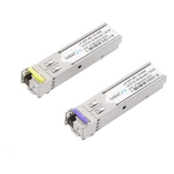 Transceptor Óptico SFP Bidireccional / 1.25 Gbps / Monomodo / 60 km (196.8 ft) / 1490 & 1550 nm / LC/UPC Simplex / DDM / Hot-Plug / 2 Piezas