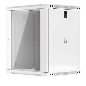 Gabinete Rack 12U / 550 x 450 mm / 50 kg Carga / Vidrio Templado / 21.7 x 17.7 x 25'