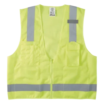 Chaleco de Seguridad Reflectante / ANSI/ISEA 107-2015 Tipo R Clase 2 / 8 Bolsillos / Talla M/L