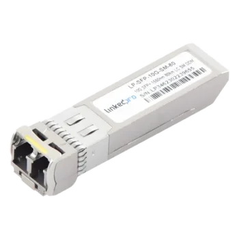 Transceptor SFP+ / 10 Gbps / Monomodo 1550 nm / Alcance 80 km (49.7 mi) / LC/UPC Dúplex / DDM / Hot-Pluggable