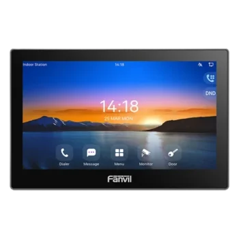 Monitor IP/SIP para Interior / Pantalla Táctil 7 Pulgadas / Video HD 1080p H.264 / Wi-Fi y Ethernet 10/100 Mbps / Control de Acceso Remoto