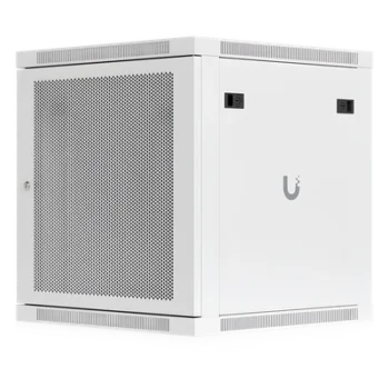 Gabinete Rack 12U / Montaje en Pared / 598 x 600 mm / Puerta Perforada / 4 Postes / 80 kg Capacidad / 23.5 x 23.6 x 25.2 pies