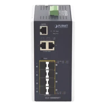 Switch Industrial Administrable L2+ / 8 Puertos SFP 1G / 2 Puertos TP Gigabit / 2 Puertos SFP 2.5G / -40 a 75°C / IP30