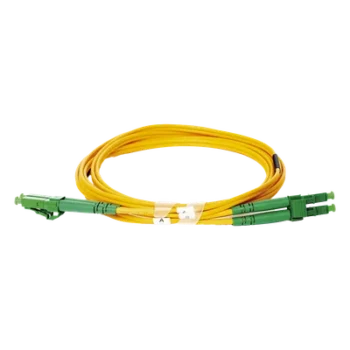 Jumper de Fibra Óptica / Monomodo 9/125 / LC/APC Duplex / PVC 2.0 mm / 2 m (6.56 pies) / Amarillo
