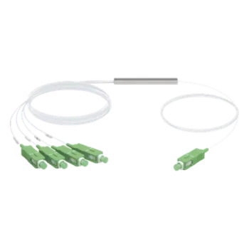 Divisor Óptico PLC / 1x4 / SC/APC / Pérdida ≤7.4 dB / GPON / Rango 1260-1650 nm / -40 a 85 °C