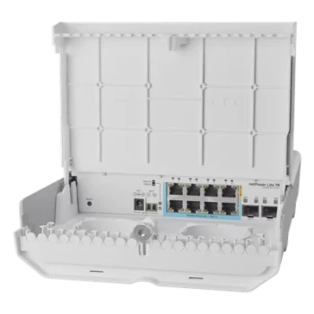 Switch Smart / 7 Puertos PoE Inverso Gigabit / 2 SFP+ 10G / IP66 Exterior / 28 Gbps / 12-57V