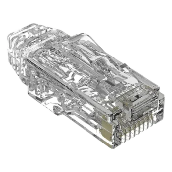 Plug RJ45 / Cat6A / 28 AWG / 50µ Oro / 2500 Ciclos / 3.5-4.8 mm / UL94 V0 / Paquete 100 pzas