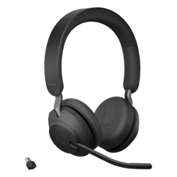 Auricular Estéreo Inalámbrico / 37 Horas Autonomía / Cancelación Activa de Ruido / Busylight Omnidireccional / Dongle USB-C / 3 Micrófonos MEMS