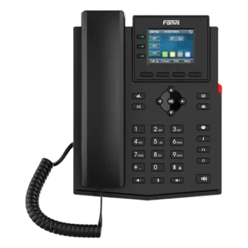Teléfono IP 2 Hilos / 4 Cuentas SIP / Pantalla LCD 2.4 Pulgadas a Color / Conferencia 6 Vías / PoE / Voz HD / EHS