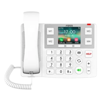 Teléfono IP / Pantalla 3.5 Pulgadas / Wi-Fi Dual Band / Botones Braille / Bluetooth 4.2 / PoE / 2 Líneas SIP