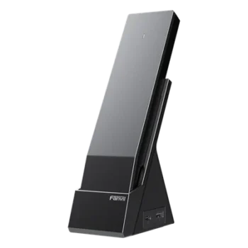 Teléfono IP Inalámbrico / Wi-Fi 6 Doble Banda / 6 Teclas DSS Programables / Material Antibacterial ISO 22196 / Batería 1900 mAh / Audio HD
