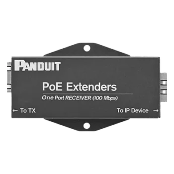 Receptor PoE/PoE+ / Hasta 610 m (2000 ft) / Cat5e/Cat6 / 10/100 Mbps / -40°C a 70°C