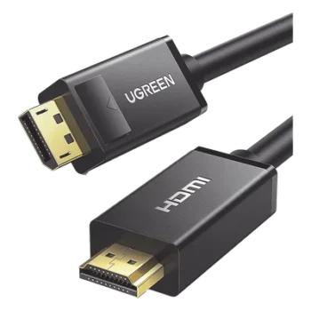 Cable DisplayPort a HDMI / 3 m (9.84 ft) / 4K@30Hz / 3D / Cobre estañado 28AWG / Blindaje múltiple / Unidireccional / Botón liberación / Chip avanzado