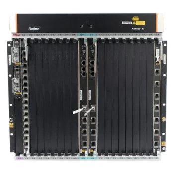 OLT Carrier Class Modular / 16 Ranuras de Servicio / 240 Puertos GPON o 120 XGPON / 6.8T Switching / 200G Slot Bandwidth / 16,000 ONTs / Rack 21"