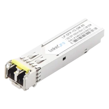 Transceptor Óptico SFP / Monomodo / 1.25 Gbps / 1550 nm / Alcance 80 km (262.4 ft) / LC/UPC Dúplex / DDM