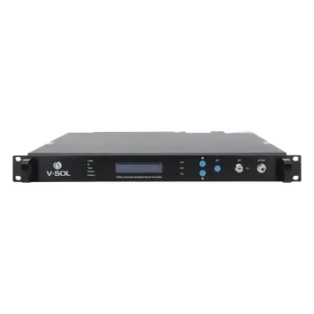 Transmisor Óptico / 1550 nm / Modulación Externa / 2 Salidas 9 dBm / DWDM / Doble Fuente de Poder