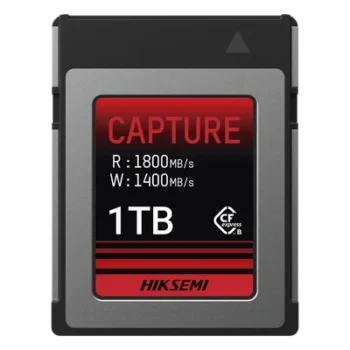 Tarjeta CFexpress Tipo B / 1 TB / Lectura 1800 MB/s / Escritura 1600 MB/s / PCIe Gen 3×2 / 8K RAW