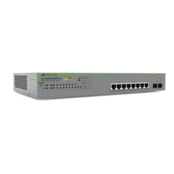 Switch PoE+ Gigabit WebSmart / 10 Puertos 10/100/1000 Mbps / 2 SFP Combo / 75 W / 20 Gbps / 14.88 Mpps