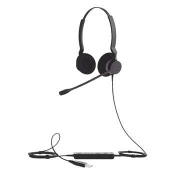 Auriculares USB / Diadema Binaural / Cancelación de Ruido / PeakStop 118 dB / Brazo FreeSpin 360° / Cable Reforzado