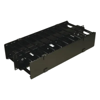 Organizador de Cable Horizontal / Doble / 19in / 4in (0.33 pies) de profundidad / 2UR / Alta Densidad