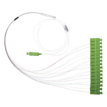 Divisor Óptico PLC / 1x16 / Conectores SC/APC / Pérdida de Inserción 14.2 dB / Longitud de Onda 1260-1650 nm / Rango -40 a 85°C