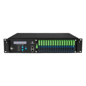 Amplificador Óptico EYDFA / 32 Puertos / 1550 nm / Salida 22 dBm / GPON EPON XGS-PON / Gestión SNMP y Web