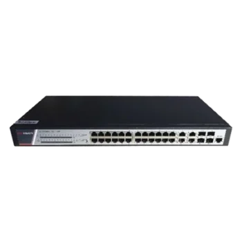 Switch Administrable PoE+ / 24 Puertos Gigabit PoE+ / 4 Puertos Gigabit / 4 Puertos SFP Uplink / 370W / 22.8 Gbps / PoE Extendido 200 m (656 ft)