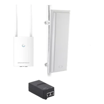 Kit de Punto de Acceso WiFi / Cobertura Sectorial 90° / Dual Band 2.4-2.5 GHz y 5.1-6.5 GHz / 1.27 Gbps / Alcance 120 m (394 ft)