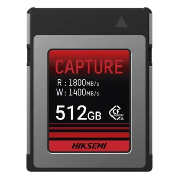 Memoria CFexpress Tipo B / 512 GB / 1800 MB/s Lectura / 1700 MB/s Escritura / PCIe Gen 3×2 / 8K RAW