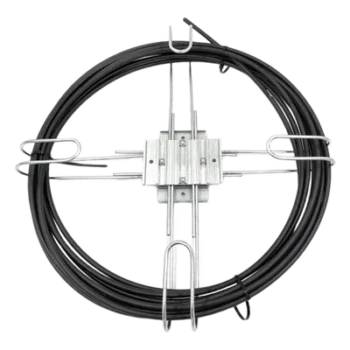 Raqueta de Almacenamiento de Cable / Poste 300-600 mm / 1-2 ft / Cable ADSS 10-14 mm / Aluminio y Acero Inoxidable