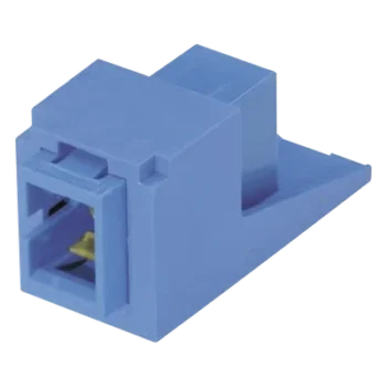 Módulo Acoplador / SC Simplex / Fibra Monomodo OS1/OS2 / Cerámica Zirconia / Color Azul / Mini-Com