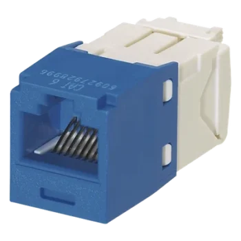 Jack RJ45 / Cat 6 / Clase E / 8P8C / Terminación sin Impacto / Azul