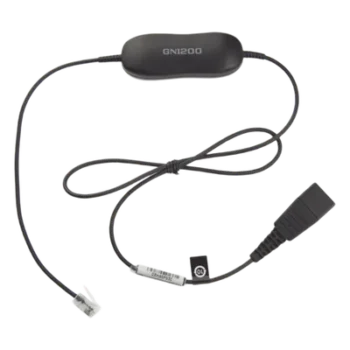 Cable Adaptador de Auricular / Conector QD a RJ-9 / 8 Configuraciones / Amplificación de Micrófono / 80 cm (2.6 ft) o 200 cm (6.6 ft)