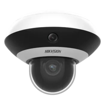 Mini Domo PanoVu IP / 4 Megapixel UHD / 1 PTZ 4X Zoom + 3 Lentes Panorámicos 360° / H.265 / IR 10 m (32.8 ft) / PoE+ / dWDR / Uso en Interior